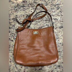 Michael Kors crossbody saddle tote bag purse brown